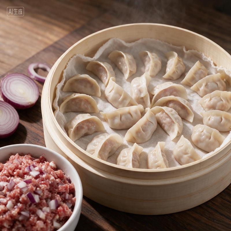 鲜肉灌汤蒸饺