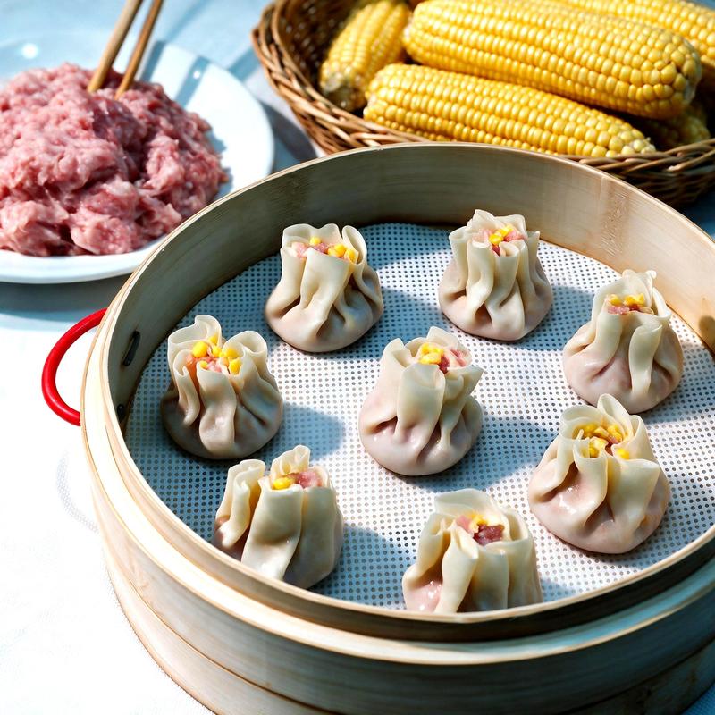 鲜肉玉米灌汤烧卖