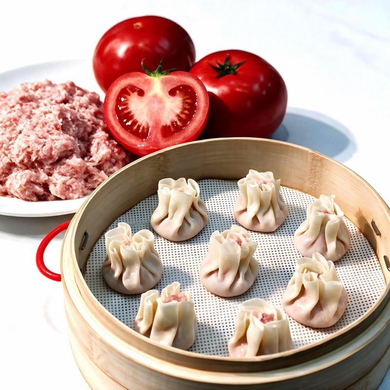 鲜肉番茄灌汤烧卖